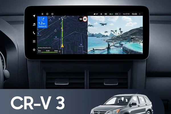 Navigatie Auto Teyes Lux One 360° Honda CR-V 3 2006-2010 6+128GB 12.3" IPS Octa-core 2Ghz, Android 4G Bluetooth 5.1 DSP