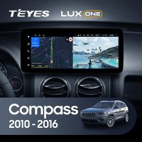 Navigatie Auto Teyes Lux One 360° Jeep Compass 1 2009-2015 6+128GB 12.3" IPS Octa-core 2Ghz, Android 4G Bluetooth 5.1 DSP - 1