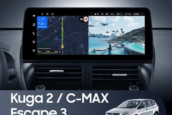Navigatie Auto Teyes Lux One Ford Kuga 2013-2019 4+32GB 12.3" IPS Octa-core 2Ghz, Android 4G Bluetooth 5.1 DSP