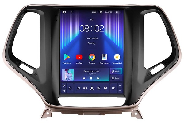 Navigatie Auto Teyes Tip Tesla TPRO 2 Jeep Cherokee 2013-2018 4+64GB 9.7" QLED Octa-core 1.8Ghz, Android 4G Bluetooth 5.1 DSP