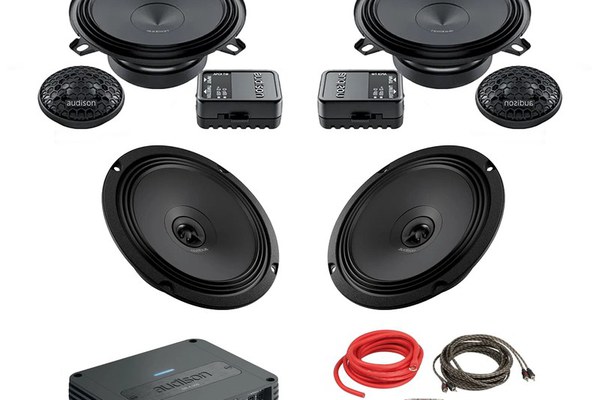Pachet Difuzoare Auto cu amplificator Fiat Fiorino 2008-2016 Audison Prima 560 W