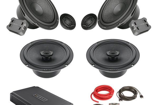 Pachet Difuzoare Auto cu amplificator Hummer H3 2006-2010 Hertz Cento 760 W