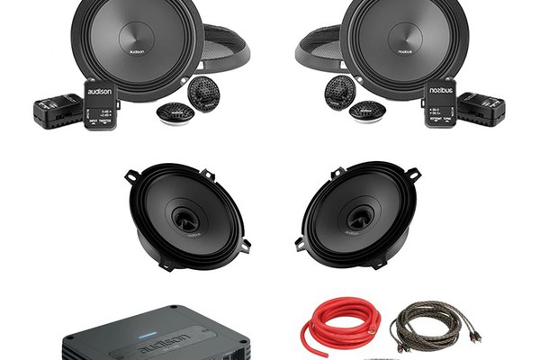 Pachet Difuzoare Auto cu amplificator Mercedes-Benz C Class W203 2004-2011 Audison Prima 560 W