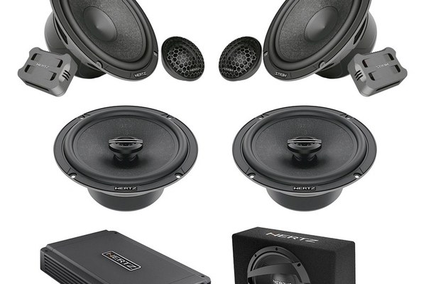 Pachet difuzoare auto cu subwoofer Dacia Lodgy StepWay 2017-2023 Hertz Cento 1500 W