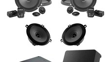 Pachet Difuzoare Auto cu subwoofer Daewoo Matiz 1998-2002 Audison Prima 1010 W