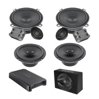 Pachet Difuzoare Auto cu subwoofer Fiat Doblo 2 2009-2015 Hertz Cento 1500 W - 1