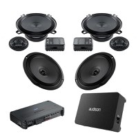 Pachet Difuzoare Auto cu subwoofer Fiat Qubo 2008-2020 Audison Prima 1010 W - 1