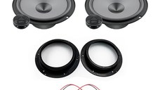 Pachet difuzoare auto Hertz Uno dedicat usi fata Volkswagen Caddy 2015-2020, RMS 75W