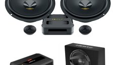 Pachet difuzoare auto usi Fata cu subwoofer Skoda Enyaq 2021-2023 Hertz Dieci Pro 840 W