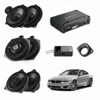 Pachet sistem audio Plug&amp;Play Audison dedicat BMW K4E X4M + Amplificator AF C8.14bit + Conectica dedicata - 1