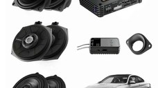 Pachet sistem audio Plug&Play Audison dedicat BMW K4M X4M + Amplificator AF C8.14bit + Conectica dedicata