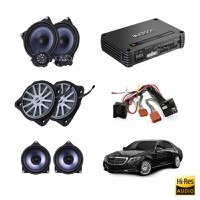 Pachet sistem audio Plug&Play STEG dedicat Mercedes Benz + Amplificator DSP 800W - 1