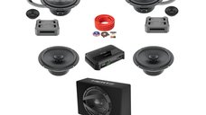Set difuzoare auto cu subwoofer pentru Mercedes-Benz Clasa E W212 facelift 2013 - 2016 Hertz Cento 1030 W
