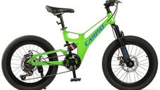 Bicicleta Copii MTB-FS Carpat C20344A, roti 20inch, Verde/Albastru