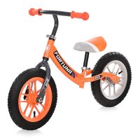 Bicicleta de echilibru Lorelli, Fortuna Air, 2-5 Ani, 12 inch, anvelope cu camera, jante cu leduri, Grey & Orange - 1