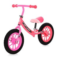 Bicicleta de echilibru Lorelli, Fortuna Air, 2-5 Ani, 12 inch, anvelope cu camera, jante cu leduri, Light & Dark Pink - 1
