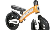 Bicicleta de echilibru Lorelli Scout Air, portocalie, cu roti cu camera, pentru copii de la 2 la 4 ani, sa reglabila