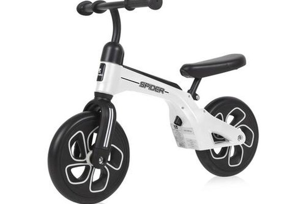 Bicicleta de tranzitie pentru copii Lorelli Spider, fara pedale, roti mari, Alb