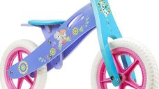 Bicicleta din lemn Seven-Frozen pentru copii, Mov si Albastru