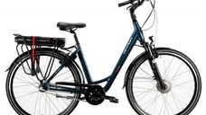 Bicicleta Electrica Devron 28124, M, Roti 28inch, Motor 250W, Autonomie 50 Km, Frane V-Brake (Albastru)