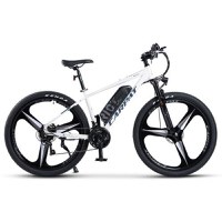 Bicicleta Electrica MTB Carpat Pioneer C27517E 27.5inch, Shimano Tourney TZ, Roti magneziu 3 spite 27.5 Inch, Motor 250W, Autonomie Max 60 Km, 21 viteze, Frane Mecanice pe Disc, Alb/Albastru - 1