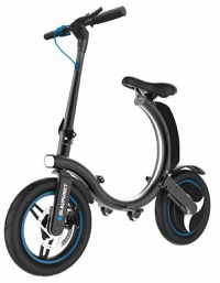 Bicicleta electrica pliabila Blaupunkt ERL814, Motor 300 W, baterie 36V/10Ah, roti 14inch, autonomie 30 km, viteza 25km/h (Negru) - 1