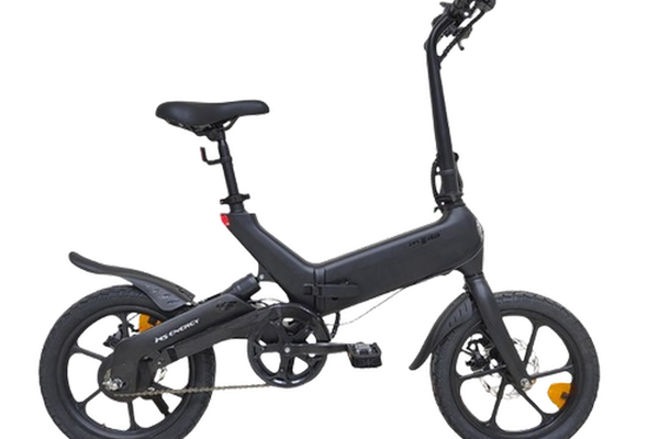 Bicicleta electrica pliabila MS ENERGY eBike i6, roti 16inch, autonomie maxima 60 km, motor 250W, baterie LG 36V/10Ah (Negru)