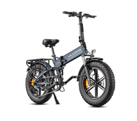 Bicicleta electrica pliabila Ulzomo Dunes 20 E-bike, 750W, 48V 16Ah, autonomie 120km, viteza maxima 40km/h, roti 20'' (Gri) - 1