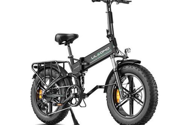 Bicicleta electrica pliabila Ulzomo Dunes 20 E-bike, 750W, 48V 16Ah, autonomie 120km, viteza maxima 40km/h, roti 20'' (Negru)