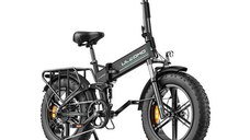 Bicicleta electrica pliabila Ulzomo Dunes 20 E-bike, 750W, 48V 16Ah, autonomie 120km, viteza maxima 40km/h, roti 20'' (Negru)