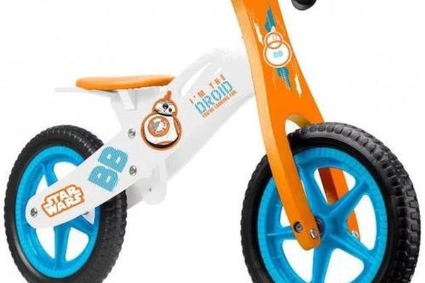 Bicicleta fara pedale din lemn Seven-Star Wars, Multicolor