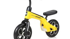 Bicicleta fara pedale Lorelli  SPIDER, cadru aluminiu, greutate maxima suportata 20 Kg (Galben)
