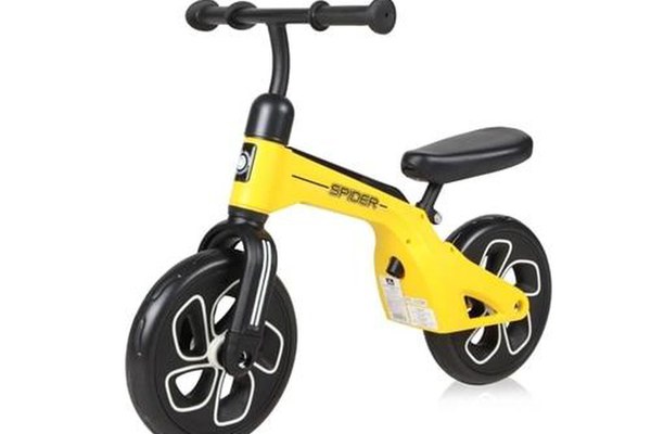 Bicicleta fara pedale Lorelli  SPIDER, cadru aluminiu, greutate maxima suportata 20 Kg (Galben)