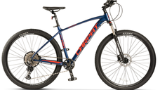 Bicicleta Mountain Bike CARPAT PRO C29212H LIMITED EDITION, Roti 29inch, Echipare Shimano Deore 12 viteze, Frane Hidraulice Disc, Cadru Aluminiu (Albastru/Rosu)