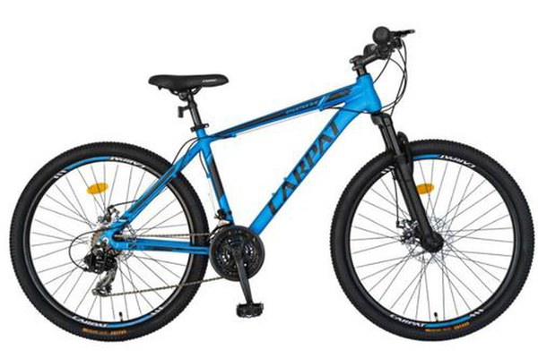Bicicleta MTB-HT Carpat C2758C, 21 viteze, Roti 27inch, Cadru Aluminiu 6061, Frane pe Disc (Albastru)