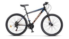 Bicicleta MTB-HT Carpat MONTAN C2758H, Shimano Tourney TZ 7 viteze, Roti 27.5 Inch, Cadru Aluminiu, Frane pe Disc (Negru/Albastru)
