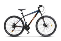 Bicicleta MTB-HT Carpat SPARTAN C2958B, Schimbator Index HE-M50, 7 viteze, Roti 29 Inch, Cadru Aluminiu, Frane pe Disc (Negru/Albastru) - 1