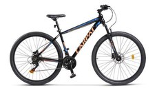 Bicicleta MTB-HT Carpat SPARTAN C2958B, Schimbator Index HE-M50, 7 viteze, Roti 29 Inch, Cadru Aluminiu, Frane pe Disc (Negru/Albastru)