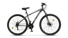Bicicleta MTB-HT Velors Challange V2910A, Roti 29 Inch, Manete Schimbator Secventiale 21 Viteze, Frane Disc fata/spate (Gri/Argintiu)