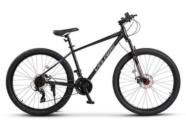 Bicicleta MTB Velors Rambler V27311AG, roti 27.5inch, 21 viteze, Sistem de franare mecanic pe disc, cadru 431mm, Gri/Negru