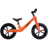 Bicicleta Pegas Micro fara pedale, pentru copii din Magneziu cu Kit de Schi Inclus, roti 12 inch, Portocaliu /Negru - 1