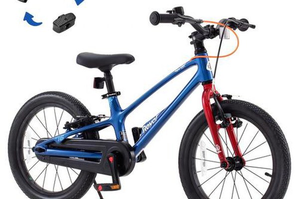 Bicicleta Royal Baby EZ Space Shark, roti 16inch,  Albastru