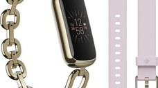 Bratara fitness Fitbit Luxe Special Edition Gorjana w Juwellery, Gold/Peony