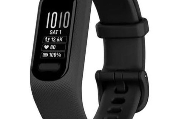 Bratara fitness Garmin vivosmart 5, Afisaj OLED, Bluetooth, curea neagra din silicon, S/M (Negru)