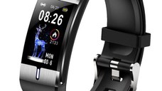 Bratara fitness MaxCom FW34, IMC, Bluetooth, IP68 rezistenta la apa (Negru)