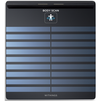 Cantar inteligent Withings Body Scan, Tehnologie Position Control, Baterie li-ion reincarcabila, 4 senzori de greutate, Negru - 1