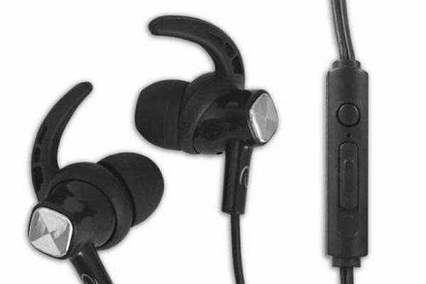 Casti Alergare cu microfon Esperanza EH200K control volum, Negru