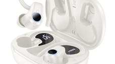 Casti Alergare HOCO EQ8, Bluetooth (Alb)