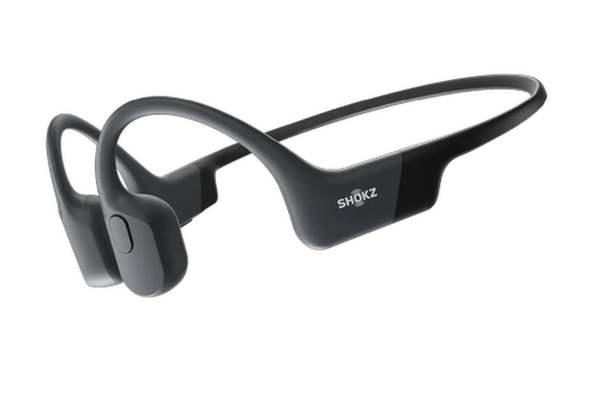 Casti alergare Shokz OpenRun, Bluetooth, Waterproof, Conductie Osoasa, USB-C (Negru)