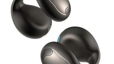 Casti alergare True wireless Anker SoundCore C40i Open-Ear Clip-On, Bluetooth, Sunet 3D, IPX4, 2 Microfoane cu AI (Negru)